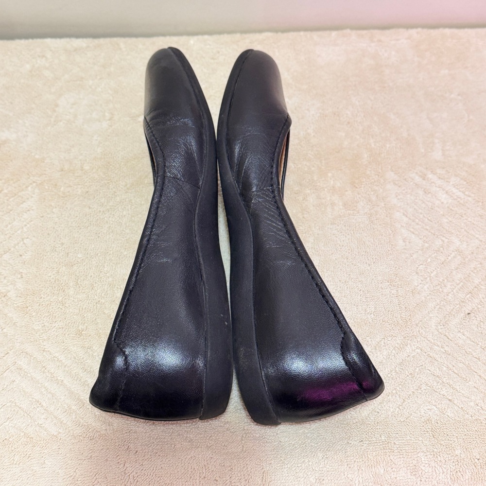 Naturalizer Women Black Leather Ballet Flats Slip On Shoes Size 8 M - Picture 8 of 9